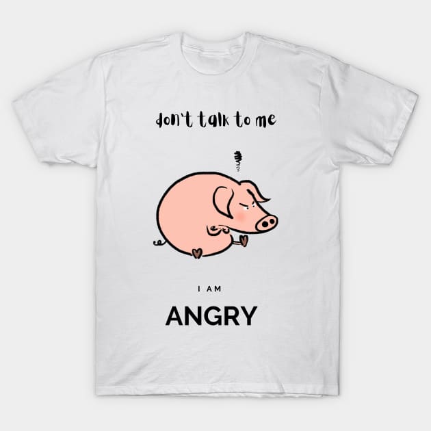 Angry Pig T-Shirt by RedFoxBoutique